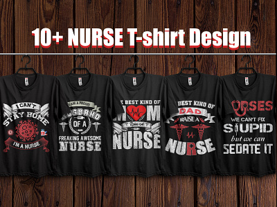 10+ Print Ready Editable NURSE T-Shirts Design.