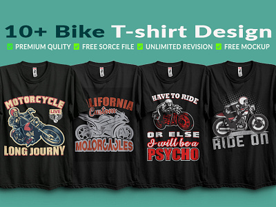 10+ Bike lover T-Shirt Design.