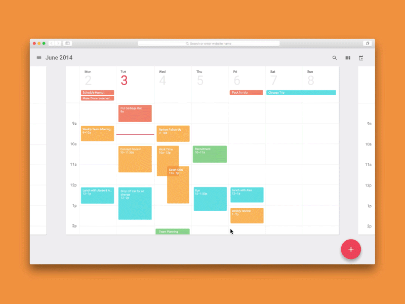 Calendar calendar framer.js google interaction material design prototype prototyping