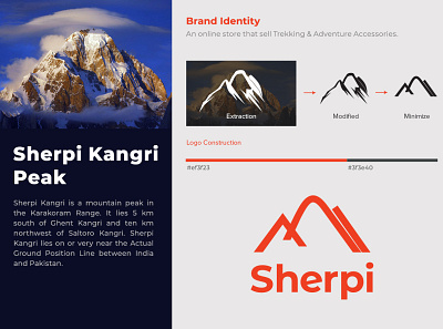 Sherpi Shot branding minimal vector