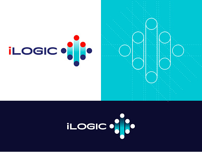 ilogic dribbble shot brand identity branding logo logo design minimal ngo non profit organization