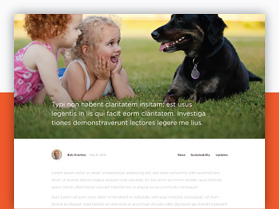 Tails to Pails :: Blog Post article block quote blog dog news pets post ui updates ux web web design