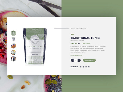 Tonic Products :: Product Page