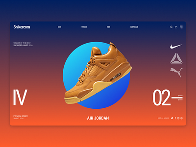 Sneakers website concept