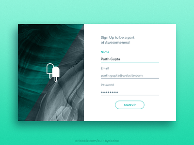 Daily Ui-day001 Signup dailyui day001 form signup ui