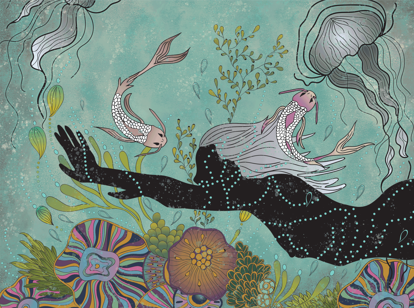 Princess Jasmine Underwater