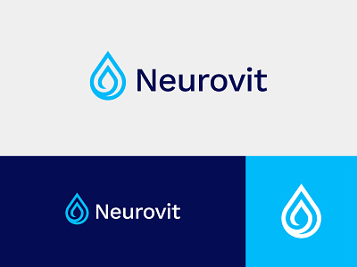 Neurovit - Logo Design design drop illustration logo logos minimal water water drop
