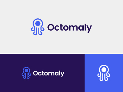 Octomaly - Logo Design design illustration logo logos minimal octopus simple tech technology