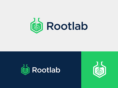 Rootlab - Logo Design design illustration lab laboratory logo logos minimal potion root roots simple