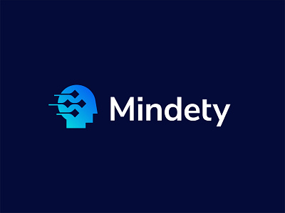 Mindety - Human Head Logo Design