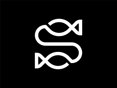 Letter S Fish Logo