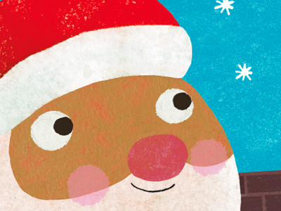 it's Santa! christmas illustration maura cluthe santa