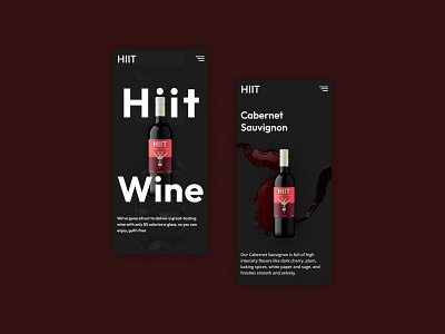 HIIT - Mobile design landing page mobile design ui ui design web design