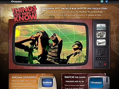 MICROSITE: THINGS YOU NEED TO KNOW discovery channel microsite things you need to know websites