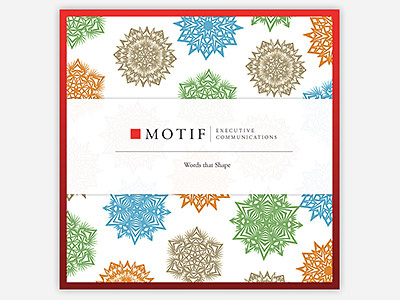 ART: MOTIF HOLIDAY CARD art brand holiday card motif
