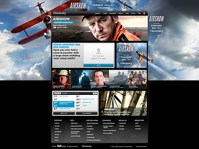 Discovery Homepage Takeovers advertising branding discovery channel homepage homepage takeover