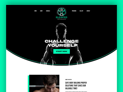 Website Design : Elevated Fitness. creative design graphic design ui ux web website design