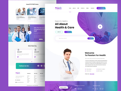 Website Design : Passion Health.