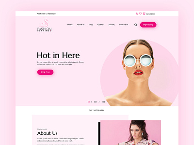 Website Design : Fashion Flamingo creative ui web webdesign website