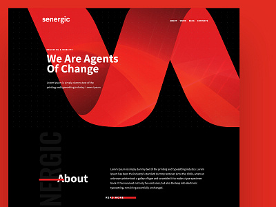 Website Design : Senergic Digital Agency agency digital red web webdesign
