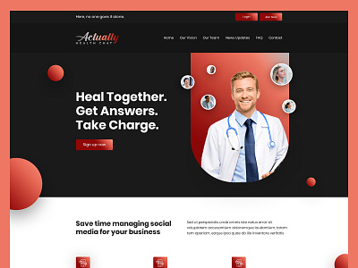 Website Design : Health Chat Platform app branding creative design illustration ui ux web webdesign