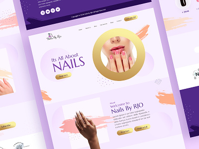 Website Design : Nail Care creative design nail spa ui ux web website