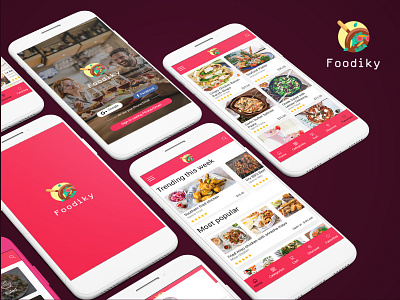 Food App UI Design app design app ui app ui design design app sketch ui uidesign uiux