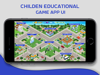 Gaming UI Design app ui educatinal game education gaming app ui gaming ui ui uidesign
