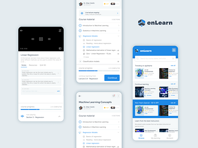 enLearn - Home, Course details and Playback