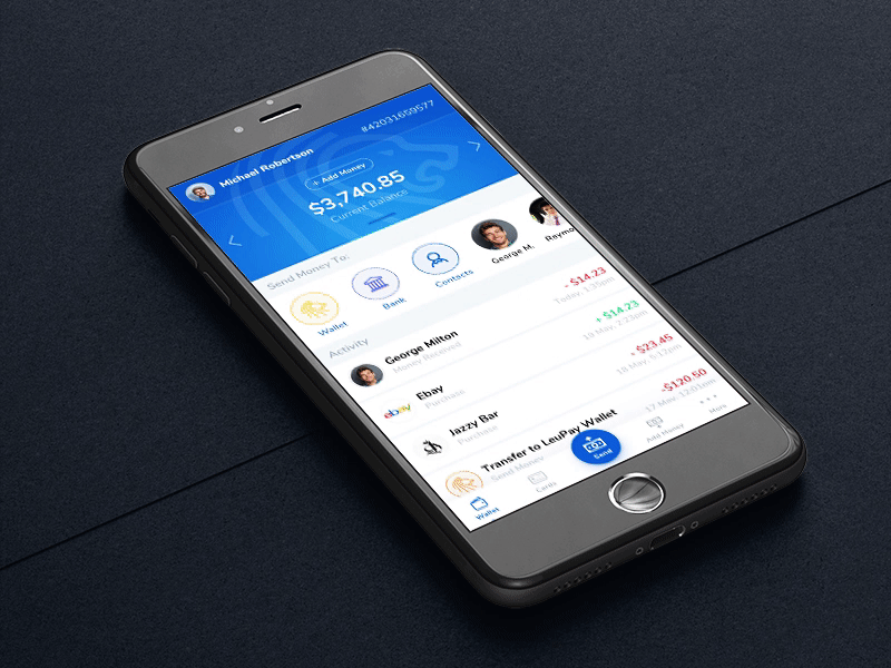 Online Banking Mobile Concept