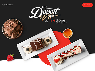 Dessert shop website design