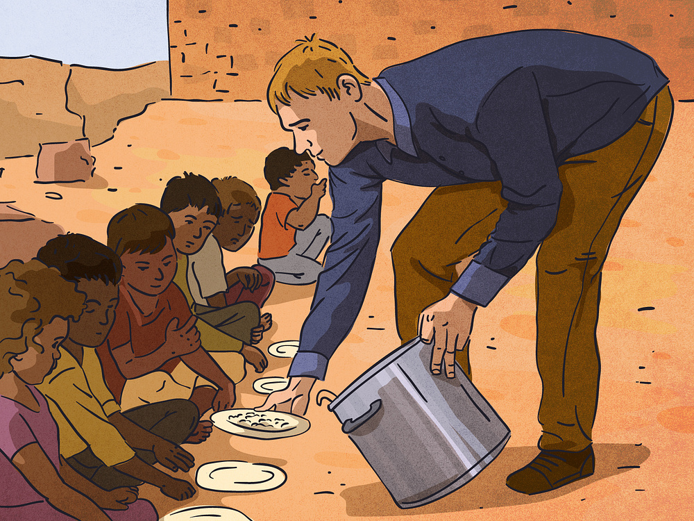 Helping the Poor by colorita illustration on Dribbble