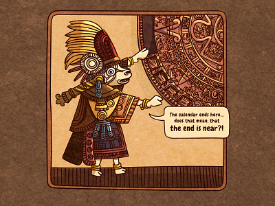 maya sheep 🐑 civilization comic style digital illustration illustration line art mayan sheep vector illustration