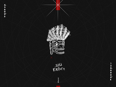 Eastern 01 album artwork black black white branding dribbble east eastern helmet illustration illustrator indonesia landing page logo mask papua poster sketch white