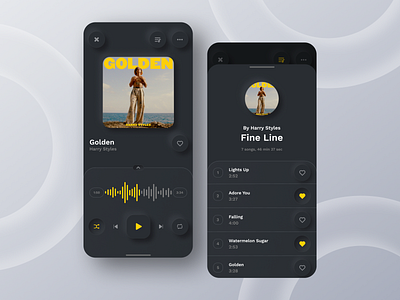 Music Concept App Exploration (Neumorphism)