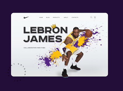 LeBron basketball design ecommerce jacket lebron lebronjames nba nike sport ui ui design ux web web design webdesign website