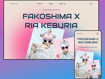 Fakoshima design glasses iu lending shop web