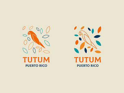 Tutum animal art bird bird logo branding color design designs flat logo parrot puertorico typography vector