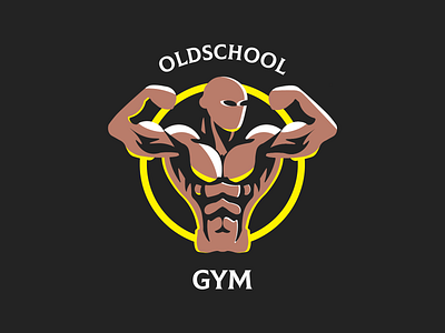 Gym bodybuilder branding color design designs fit fitness fitness logo flat gym gym logo icon idea logo popular typography
