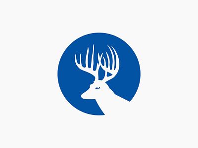 Deer animal branding color deer deer head deer logo design designs flat graphic graphic design horn illustraion logo negative space negative space logo negativespace popular royal vector