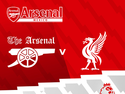 The Arsenal v Liverpool affinity branding design graphic design illustration