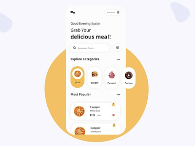 Resturant App Design