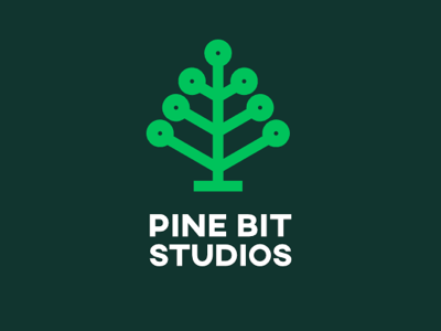 Pine Bit Studios abstract logo brand design brand mark icon design logo design