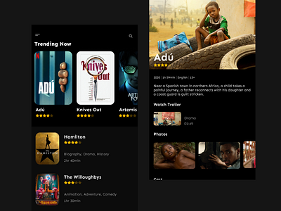 Movie App appdesign figma mobiledesign movie movieapp uiuxdesign