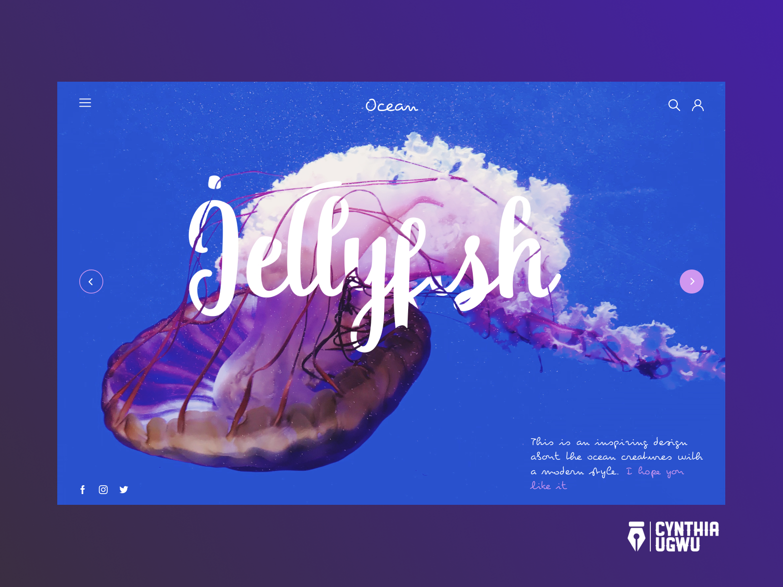 Jellyfish Web Design by Cynthia Ugwu on Dribbble
