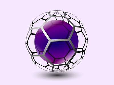Sphère 3D 3d 3d art adobe illustrator purple sphere spheres