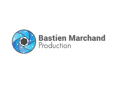 Logo Bastien Marchand Production adobe brand branding and identity branding design illustrator logo logotype vector