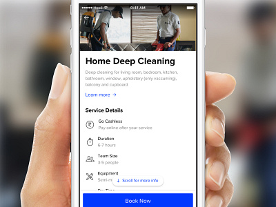 Services Onboarding category page clean coverpage design discovery ios ui ux