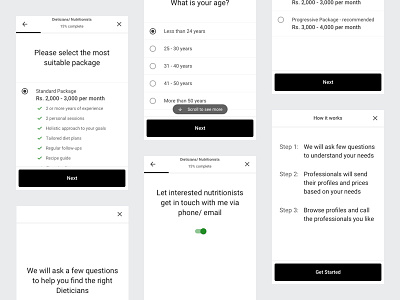 New Questionnaire on Mobile Web (and introducing Design System) clean create mobile neat options qna questions ui ux visual design web