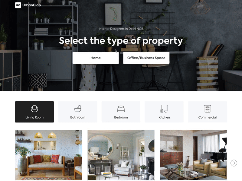 Interior Designer Landing Page